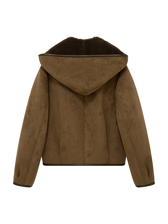 Fake Mouton Hoodie Duffle Blouson