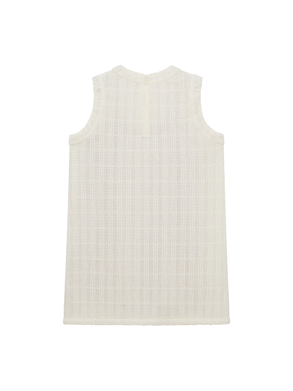 Tulle Combination Sleeveless Dress