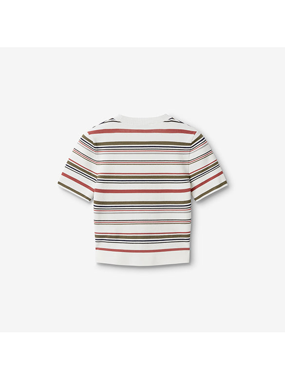 Retro Color Stripe Knit