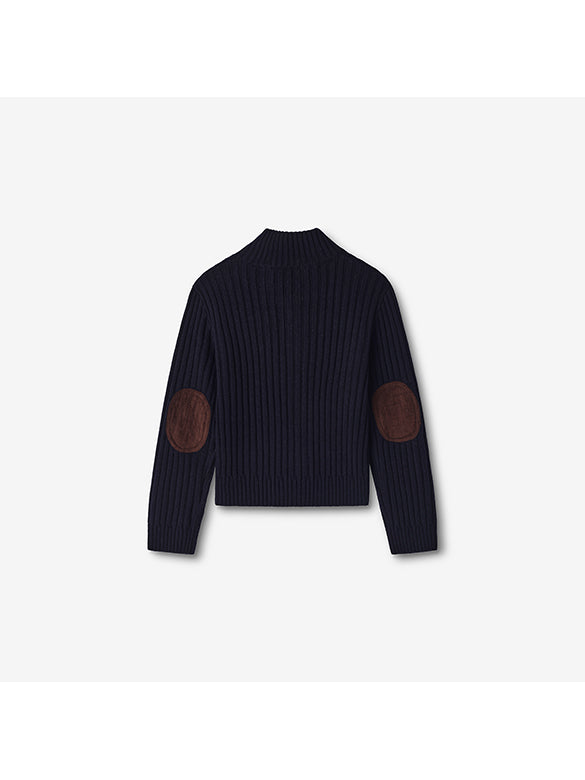 Piping Zipper Knit