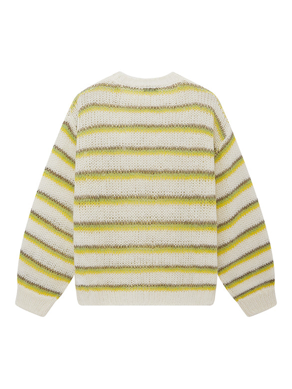 Mohair Stripe Knit Top