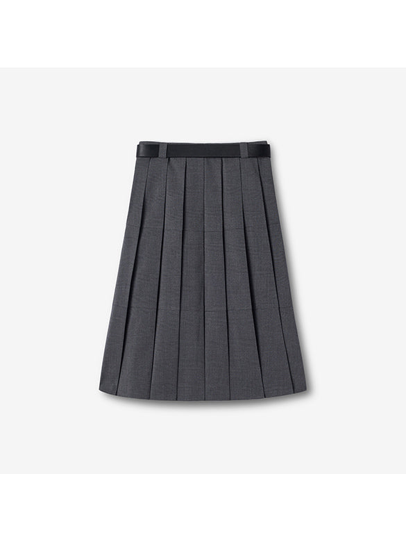 Design Switch Pleats Skirt