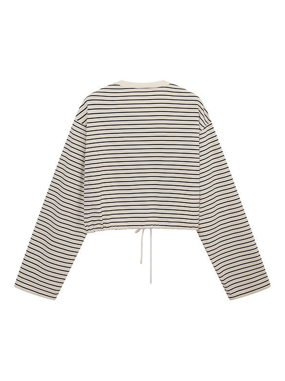 Waist Code Stripe Top