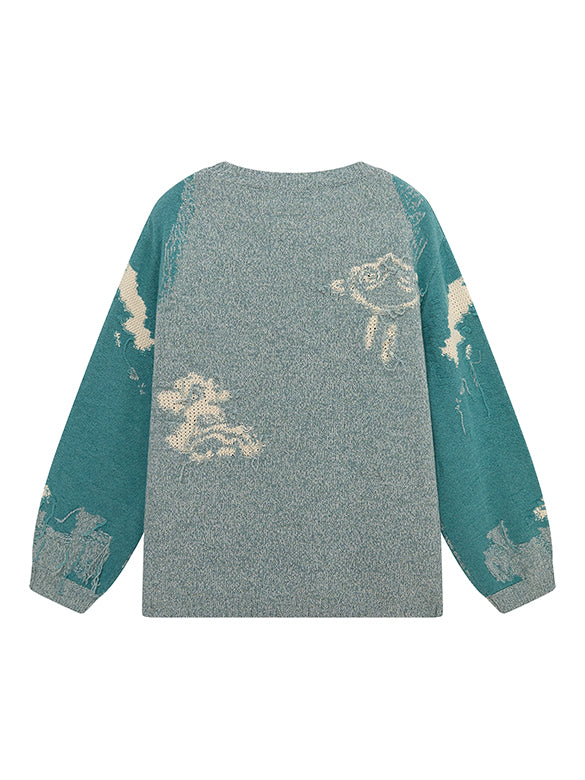 Embroidery Knit Top
