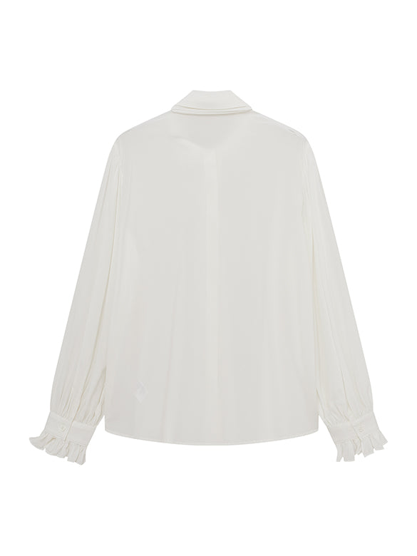 Bow-tie Gather Blouse