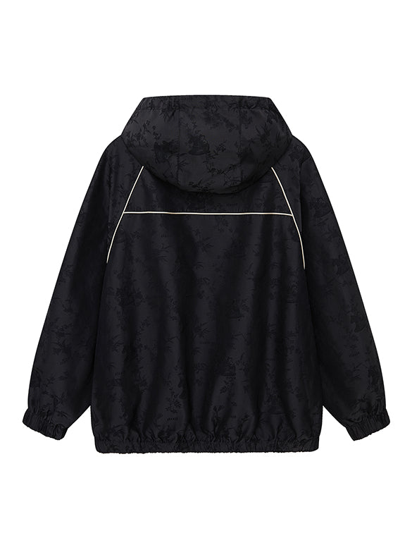 Unicorn Jacquard Sporty Zipper Blouson