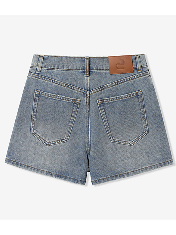 Seal Style Denim Short Pants