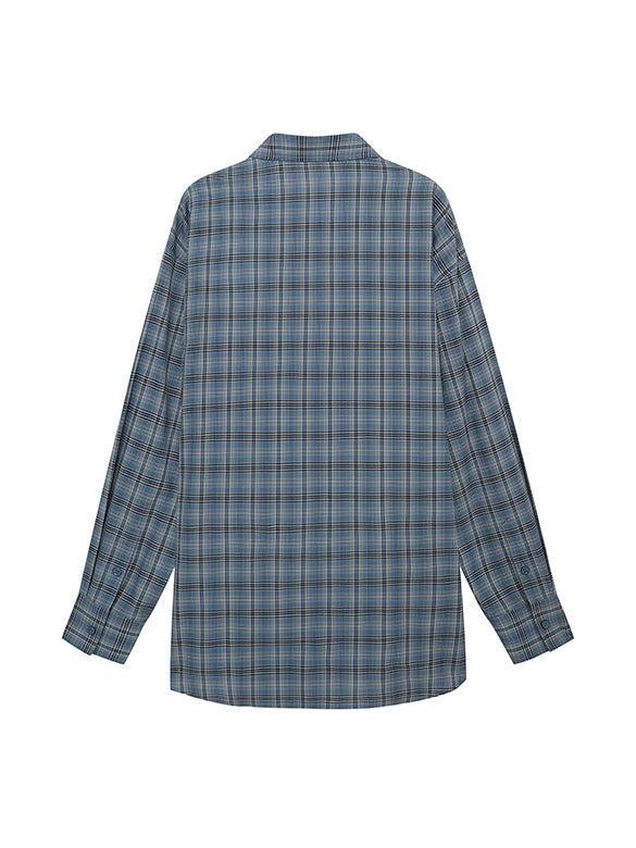 Embroidery Plaid Shirt