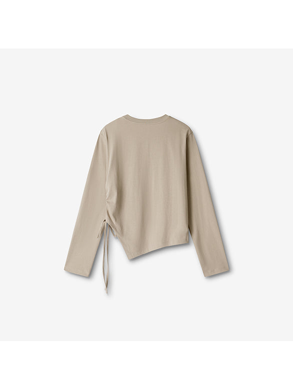 Butterfly Design Draw-code Long Sleeves T-shirt