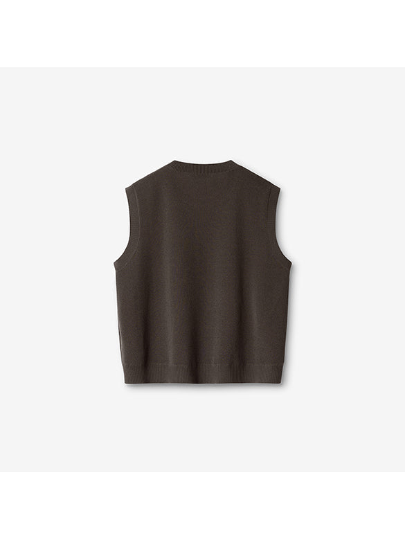 Printed Sleeveless Knit Top