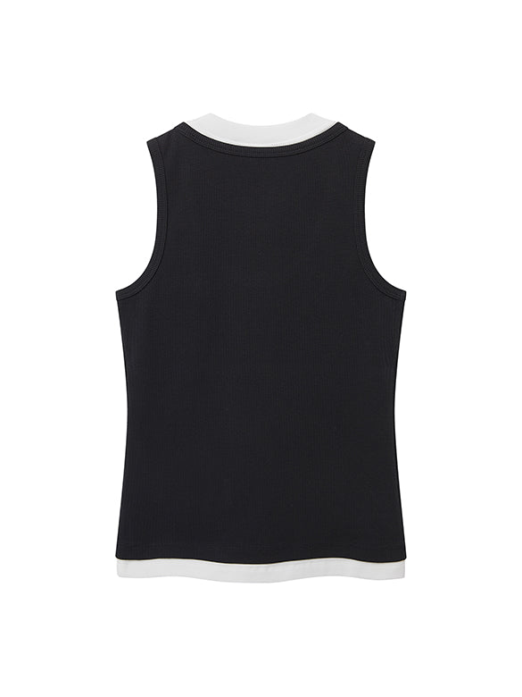 Layered Beads Tank-top