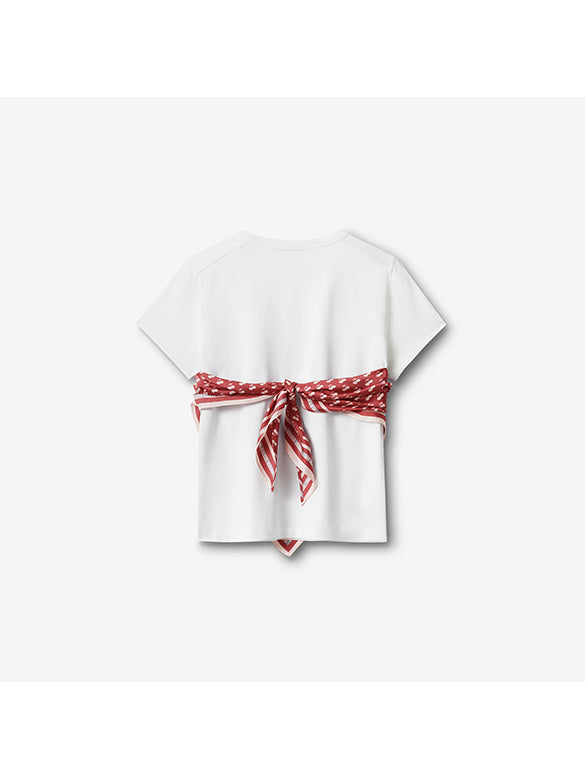 Scarf Combination T-shirt