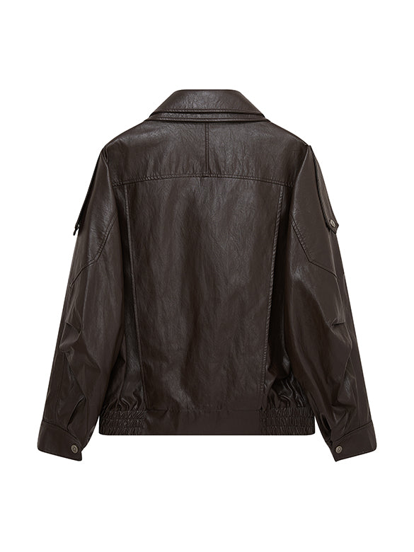 Fake Leather Riders Jacket