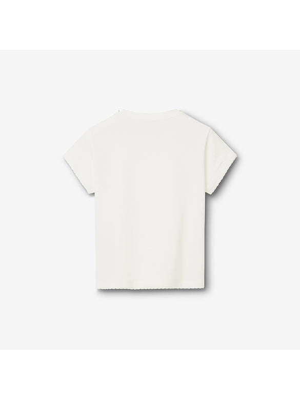 Pearl Neckless Combination T-shirt