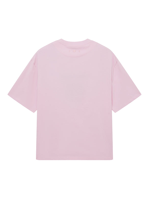 Embroidery Mix Fabric T-shirt
