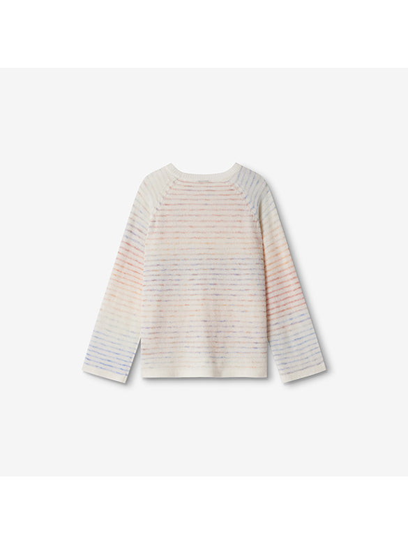 Gradation Color Stripe Knit Top