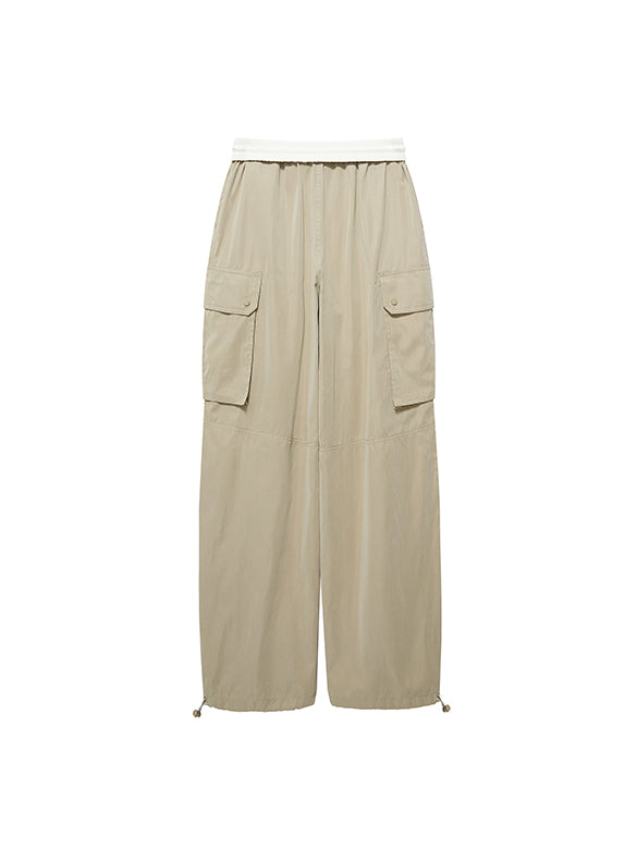 Waist Rubber Cargo Pants