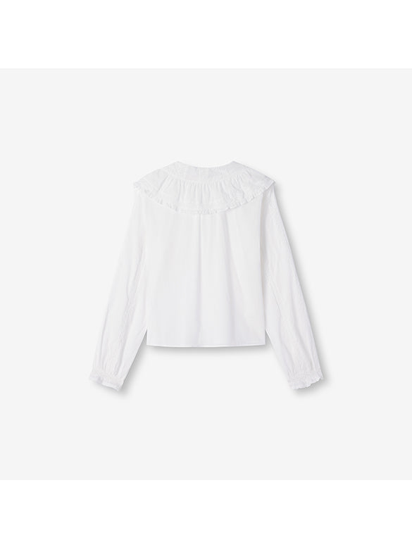 Big Frill Collar Blouse