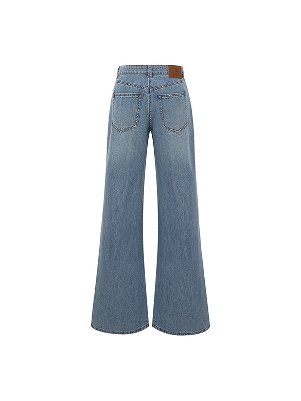 Beads & Damage Denim Pants