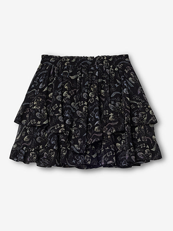 Printed Chiffon Skirt