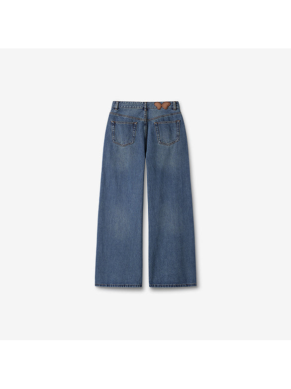 Switching Design Denim Pants