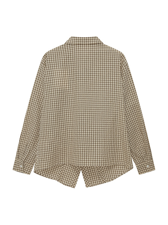 Plaid Code Design Shirt