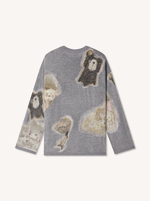 Character Design Knit Top