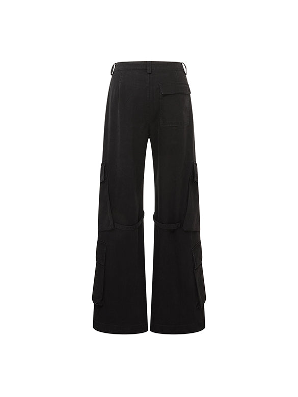 Strap Design Cargo Pants