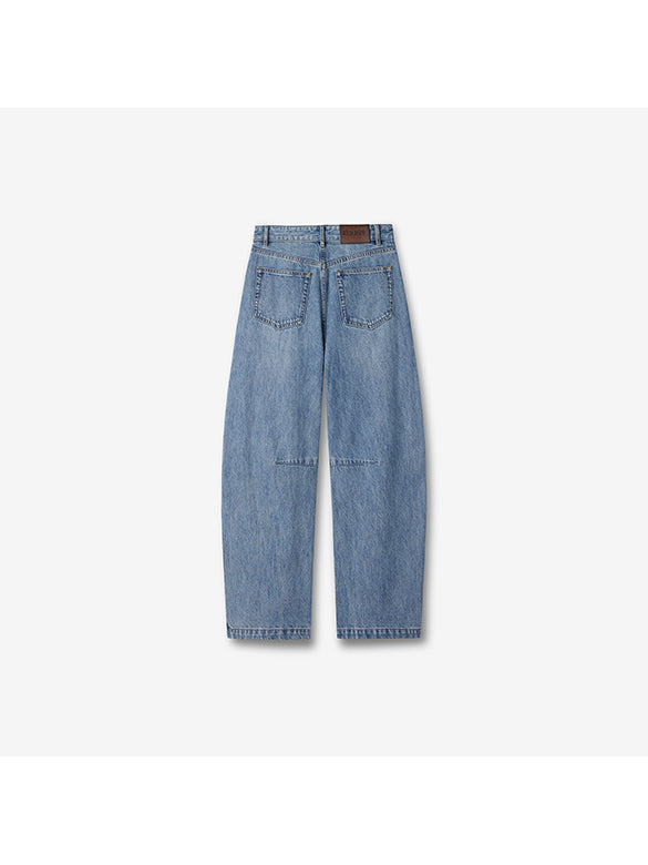Bi-color Switch Denim Pants