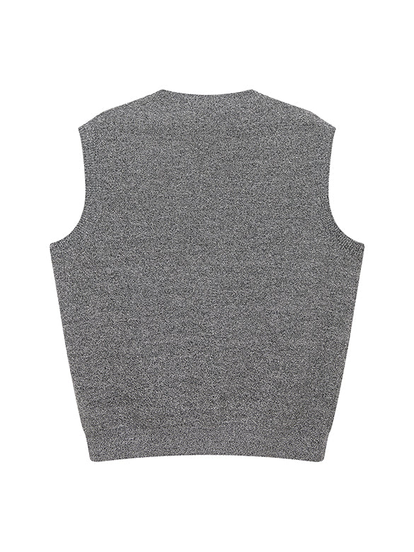 Beads Design Sleeveless Knit Top