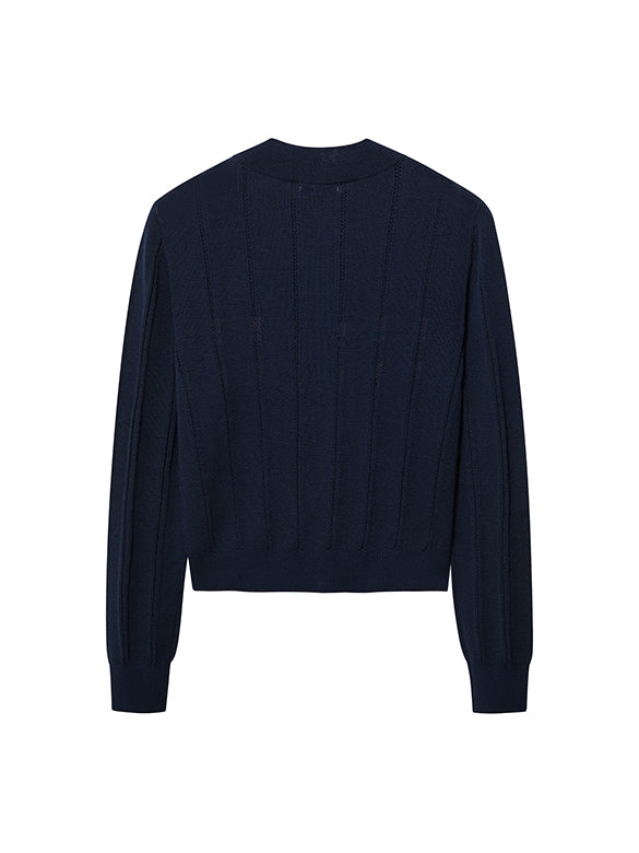 Line Retro Zipper Knit