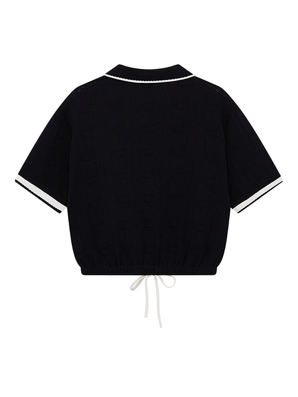 Bi-color Line Polo-Knit