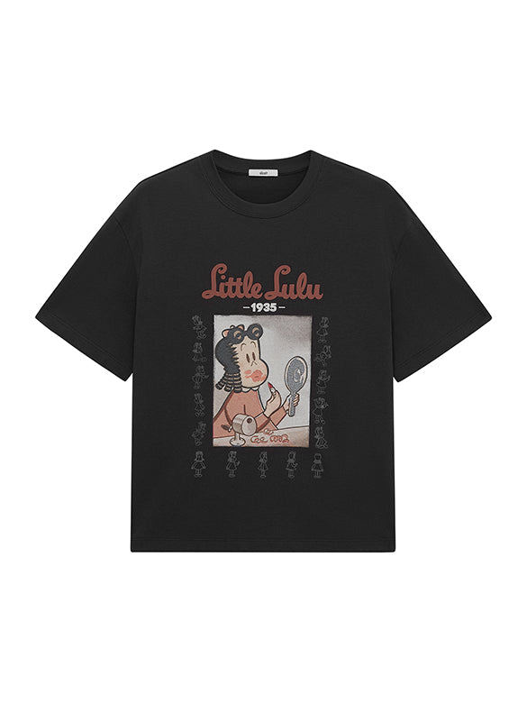 Printed & Beads Embroidery T-shirt