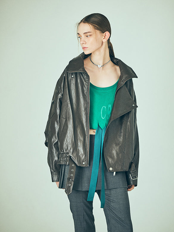 Fake Leather Riders Jacket