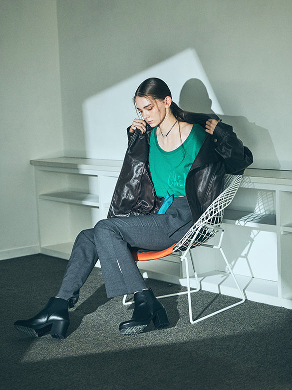 Balloon Sleeves Off-shoulder Ribbon Short Sweatshirt