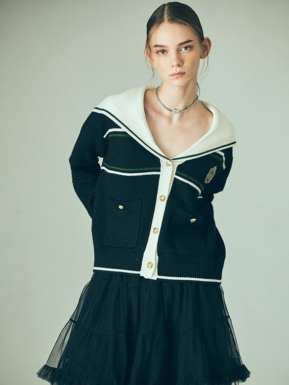 Sailor Collar Design Knit
