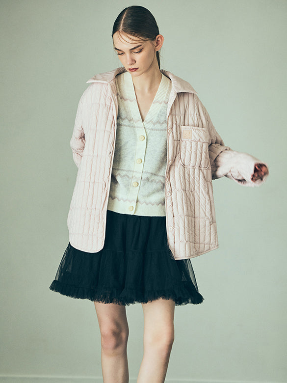 Design Pattern Knit Cardigan