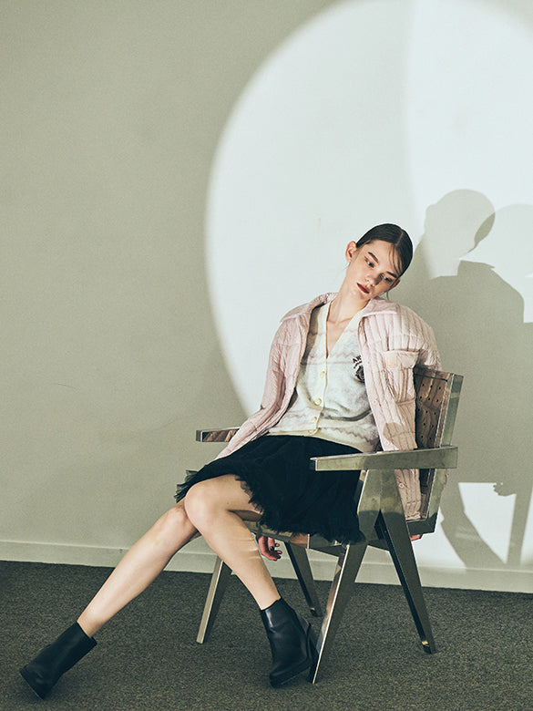 Design Pattern Knit Cardigan