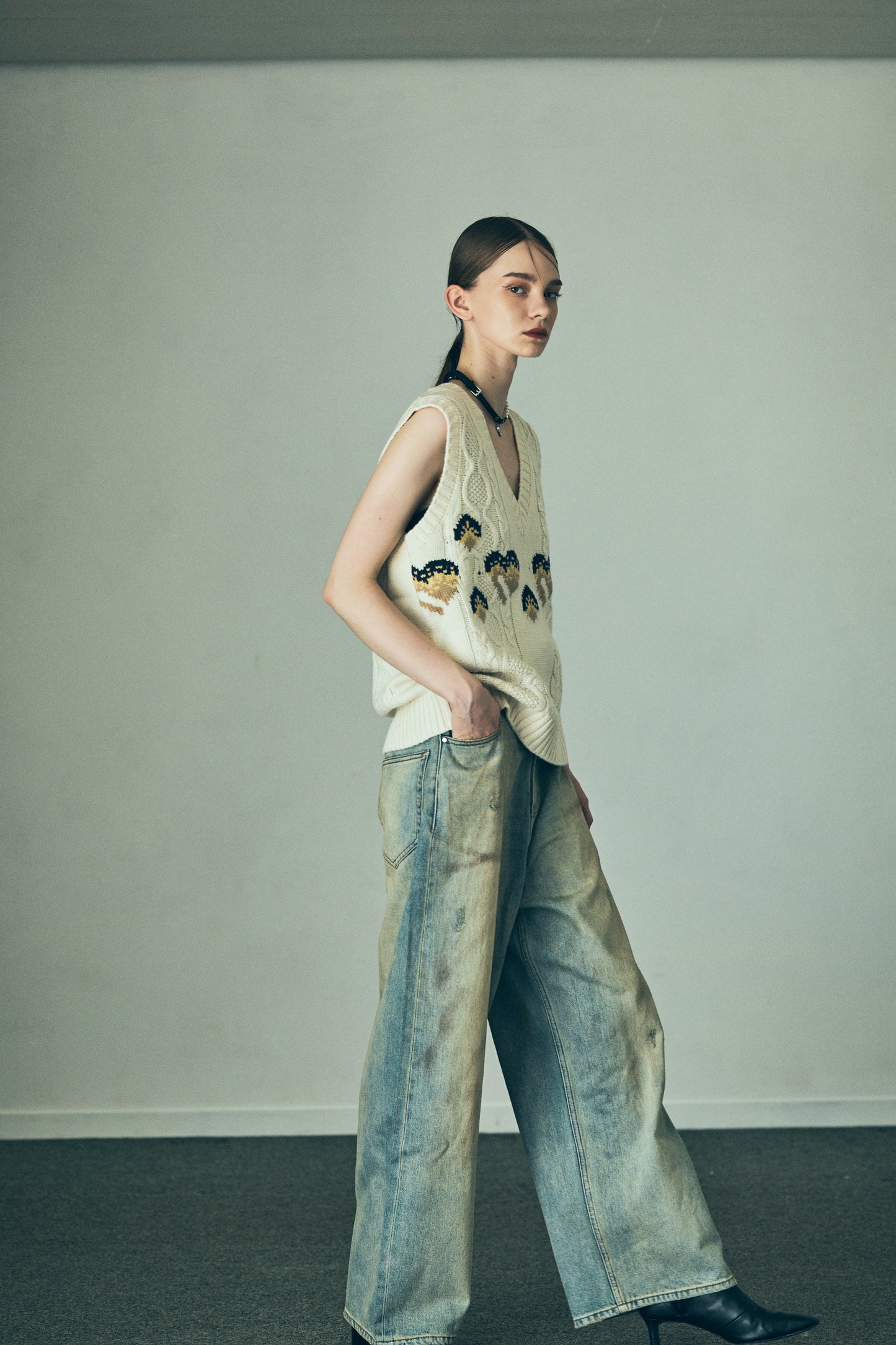 Pearl & Belt Combination Choker