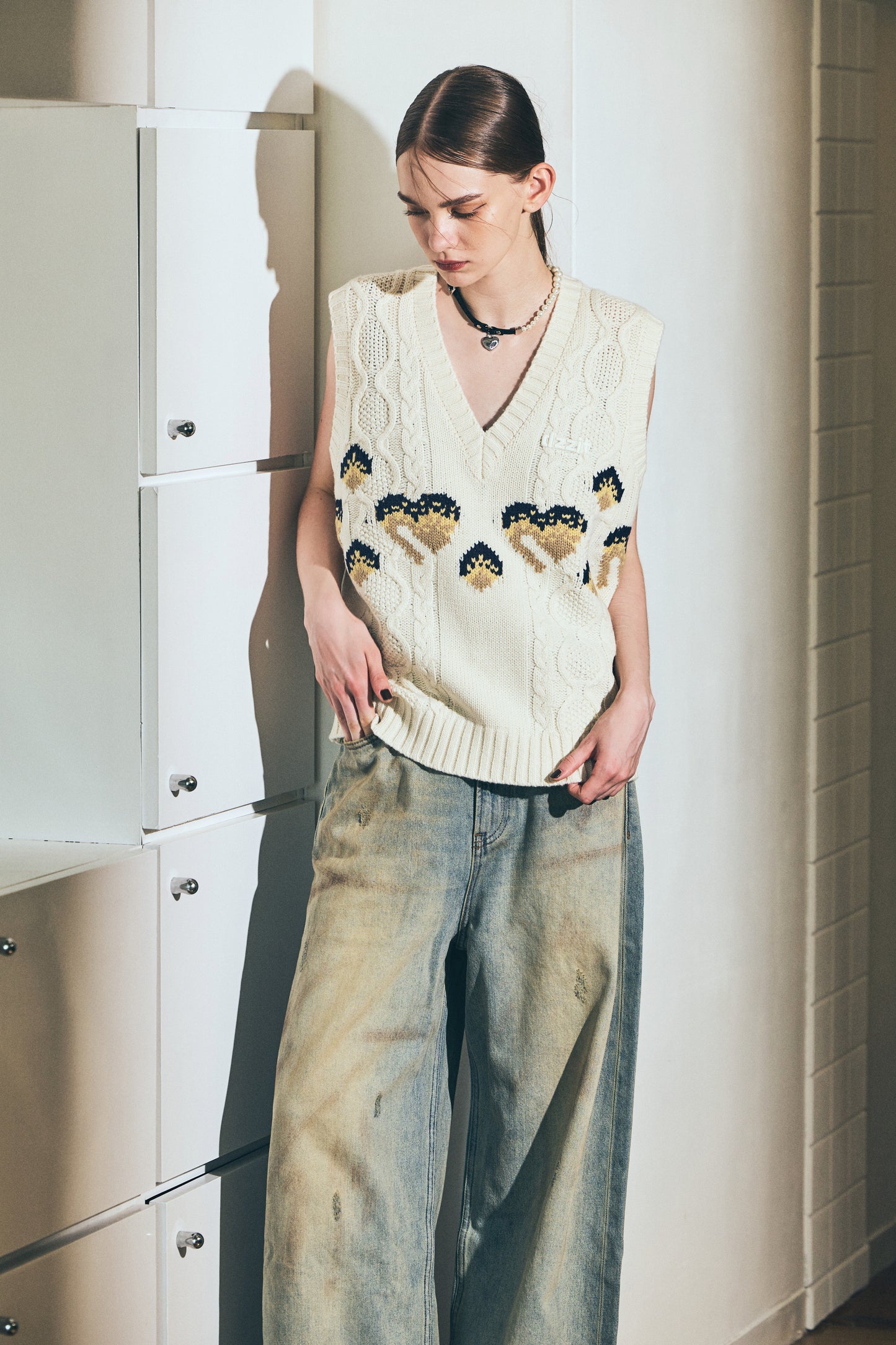 Pearl & Belt Combination Choker