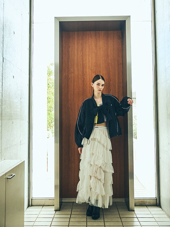 Ribbon Sporty Blouson