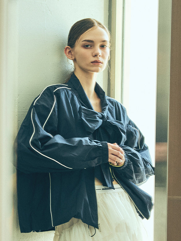 Ribbon Sporty Blouson