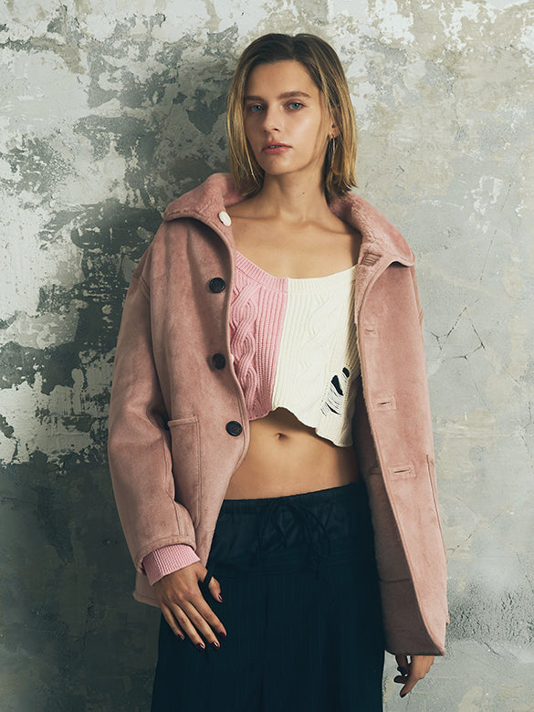 Fake Mouton Reversible Coat