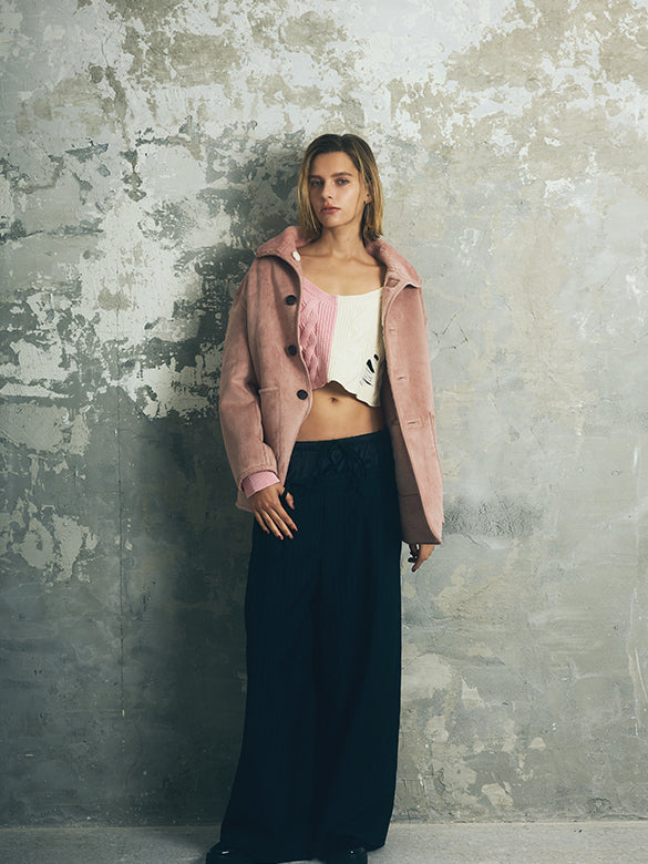 Fake Mouton Reversible Coat