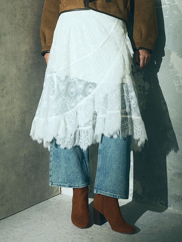 Lace Drape Skirt
