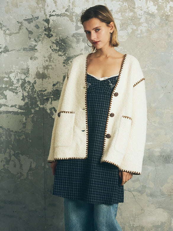 Beads Design Denim Pants