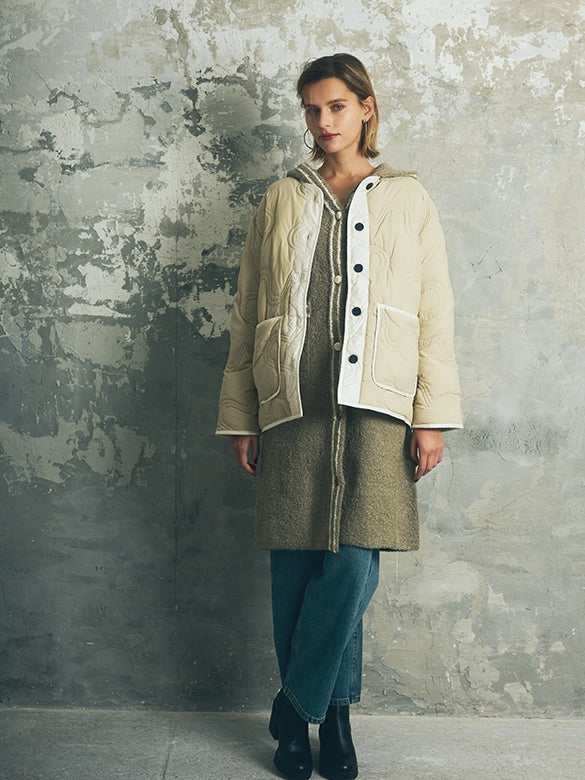 Monogram No-collar Down Jacket