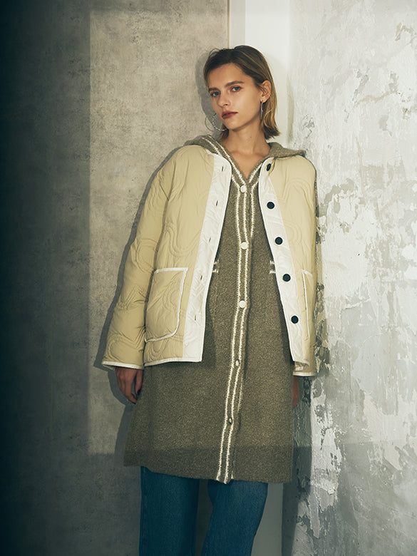 Monogram No-collar Down Jacket