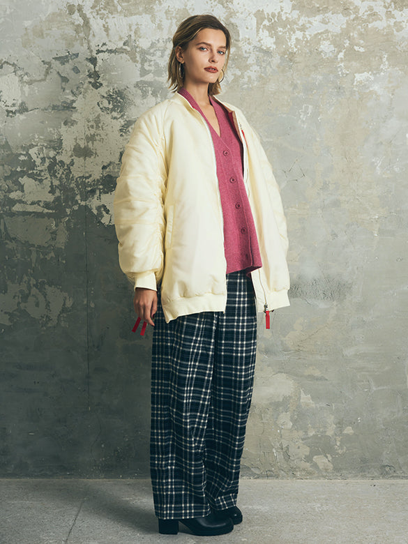 Asymmetry Design Color Knit Cardigan