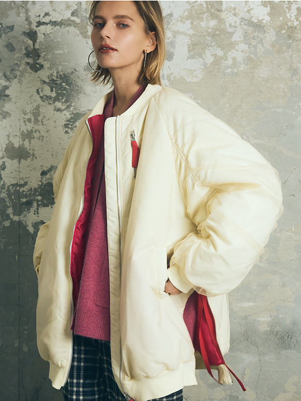 Tulle Stack Long MA-1 Blouson